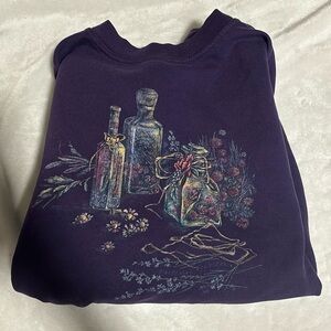 Purple vintage potion sweater